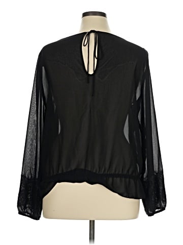 a.n.a. A New Approach Long Sleeve Blouse (view 2)