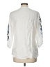 Reba 100% Lyocell White 3/4 Sleeve Blouse Size L - photo 2