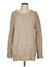 Joan Vass Metallic Tan Pullover Sweater Size L - photo 1
