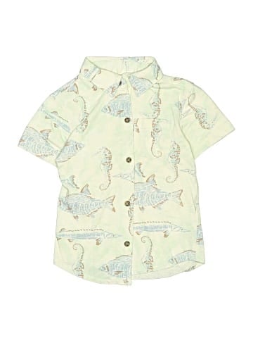 Child of Mine by Carter's Short Sleeve Button-Down Shirt (view 1)