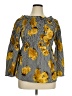 Mileage 100% Polyester Yellow 3/4 Sleeve Blouse Size 1X - photo 1