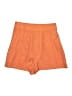Unbranded 100% Polyester Solid Orange Shorts Size S - photo 1