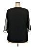 VIISHOW Black 3/4 Sleeve Blouse Size 2X - photo 2