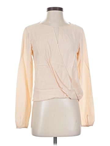Theory Long Sleeve Silk Top (view 1)