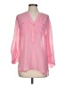 Como 100% Polyester Pink 3/4 Sleeve Blouse Size S - photo 1