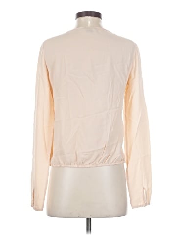 Theory Long Sleeve Silk Top (view 2)