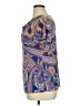 Jaclyn Smith Paisley Blue Short Sleeve Blouse Size XL - photo 5