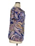 Jaclyn Smith Paisley Blue Short Sleeve Blouse Size XL - photo 4