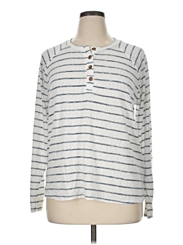 Bobeau Long Sleeve Henley (view 1)