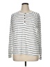 Bobeau Silver Long Sleeve Henley Size 1X - photo 1
