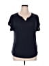 Basic Editions Blue Short Sleeve T-Shirt Size XL - photo 1