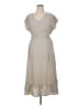 Adrienne Vittadini 100% Polyester Tan Gray Casual Dress Size XL - photo 1