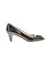 Prada 100% Patent Leather Gray Patent Leather Heels Size EU 36 1/2 - photo 1