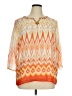 Alfred Dunner 100% Polyester Orange 3/4 Sleeve Blouse Size 16 - photo 1