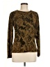 Chico's 100% Polyester Paisley Gold Pullover Sweater Size Med (1) - photo 1