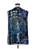 PREMISE 100% Polyester Blue Sleeveless Blouse Size XL - photo 2