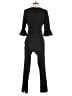 Black Halo Solid Black Jumpsuit Size 4 - photo 2
