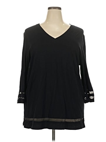 Karen Scott 3/4 Sleeve T-Shirt (view 1)