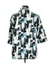 Creation Color Block Teal 3/4 Sleeve Blouse Size 1X - photo 2