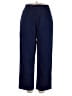 Dialogue Solid Blue Casual Pants Size 16 - photo 1