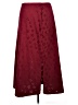 Coldwater Creek 100% Polyester Stars Burgundy Formal Skirt Size XL - photo 2