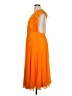 ASOS 100% Polyester Orange Cocktail Dress Size 14 - photo 5