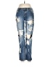One by One Teaspoon 100% Cotton Stars Blue Jeans Size 26 waist - photo 1
