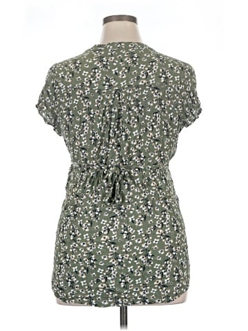 Full Moon Maternity Short Sleeve Blouse (view 2)