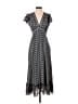 Max Studio 100% Polyester Print Black Casual Dress Size S - photo 1