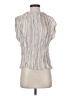 MNG 100% Polyester Silver Sleeveless Blouse Size 2 - photo 1