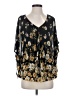 Sara Michelle Black 3/4 Sleeve Blouse Size S - photo 1