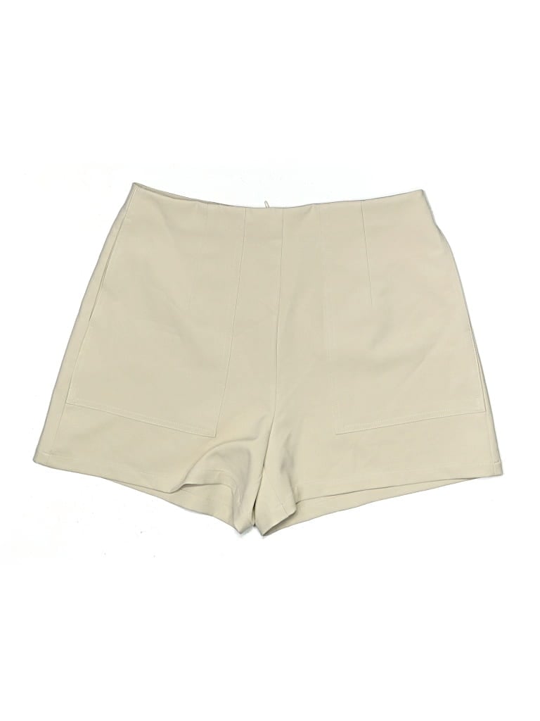 Pre-owned Sincerely Jules Khaki Shorts In Ivory