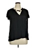 Banana Republic 100% Polyester Black Short Sleeve Blouse Size XL - photo 1