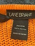 Lane Bryant 100% Cotton Solid Orange Pullover Sweater Size 22 - 24 Plus - photo 7