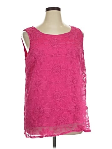 Nina Leonard Sleeveless Blouse (view 1)