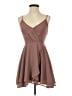 Windsor 100% Polyester Brown Cocktail Dress Size XS - photo 1
