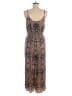 Dress Forum 100% Rayon Paisley Brown Jumpsuit Size M - photo 2
