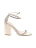 Copper Key Silver Sandals Size 9 1/2 - photo 1