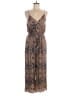 Dress Forum 100% Rayon Paisley Brown Jumpsuit Size M - photo 1