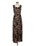 Susan Lawrence Animal Print Brown Casual Dress Size XS - photo 1