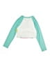 Justice Green Rash Guard Size 10 - photo 2