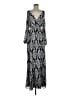 Tory Burch 100% Polyester Silver Casual Dress Size M - photo 1