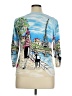 Joseph A. Print Blue Pullover Sweater Size XL - photo 2