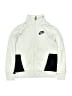 Nike 100% Polyester White Track Jacket Size 6 - photo 1