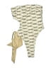 Unbranded Chevron-herringbone Ivory Swimsuit Bottoms Size M - photo 1