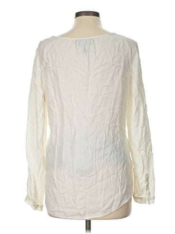 A Pea in the Pod Long Sleeve Silk Top (view 2)