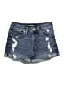 Express Blue Denim Shorts Size 2 - photo 1