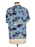 The Kooples Tropical Blue Short Sleeve Blouse Size Med (2) - photo 2
