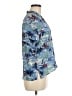 The Kooples Tropical Blue Short Sleeve Blouse Size Med (2) - photo 4