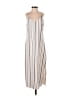 Everly 100% Polyester Stripes Ivory Casual Dress Size S - photo 1